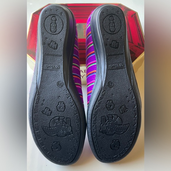 Brand New Handmade Peru Manta Fabric Multi Tone Shoes - Picture 5 of 5